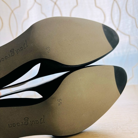 Paul Green Women’s Paulina Leather d'Orsay Block Heel Pumps Size 8 US / 5.5 UK - Picture 4 of 12